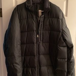 Eddie Bauer Black Goose Down Puffer L